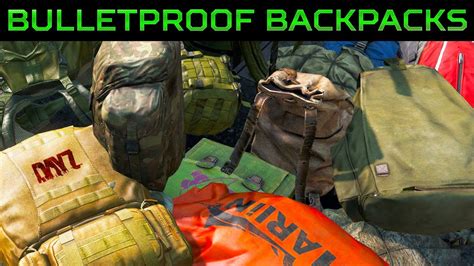 [OLD]The Best Backpack in DayZ | All 6 Bulletproof Backpacks - YouTube