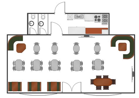 Cafe Floor Plan. Cafe Floor Plan Examples | Cafe and Restaurant Floor ...