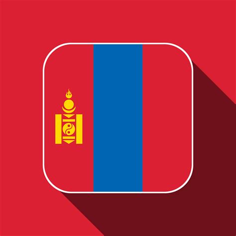 Mongolia flag, official colors. Vector illustration. 11637673 Vector ...