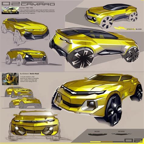 Artist Imagines Futuristic, All-Electric Chevy Camaro Concept