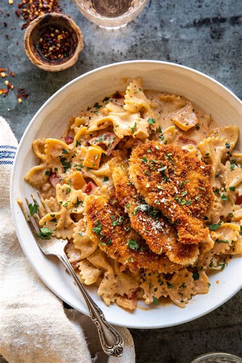 Southern Style Creamy Parmesan Chicken Pasta. - Half Baked Harvest