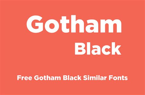 Gotham Black Font Free - Dafont Free