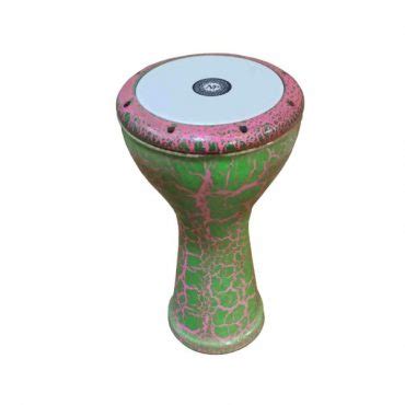 Darbuka Goblet Drum Model Green & Pink - ShopiPersia