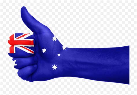 Australia Flag Hand - Australian Flag Thumbs Up Emoji,Australian Flag ...