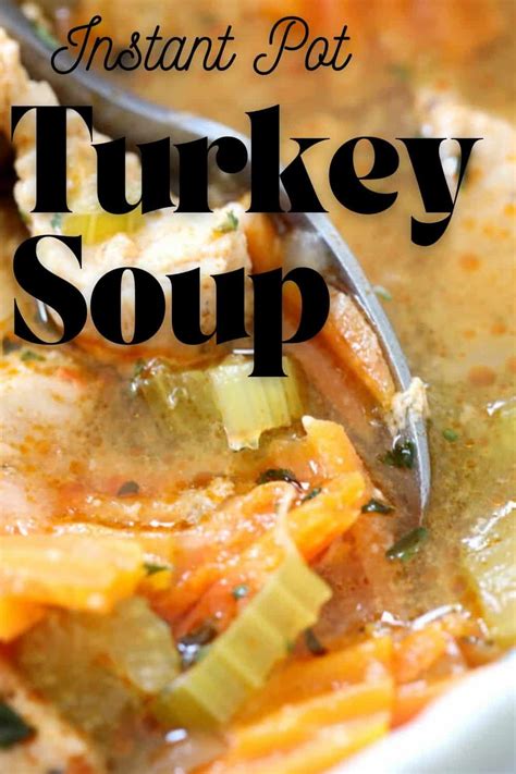 Instant Pot Turkey Soup {in 3 Minutes!} — Low Carb Quick