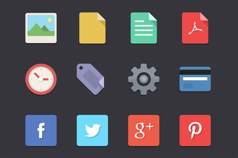 Free download: 48 Flat Designer Icons - MightyDeals