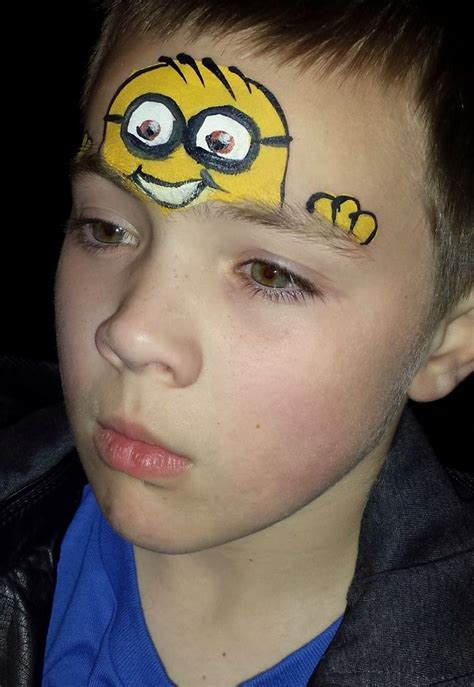 minion face paint - Google Search | Face painting designs, Minion face ...