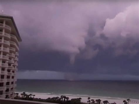 How a spectacular waterspout formed in Destin, Florida : NPR