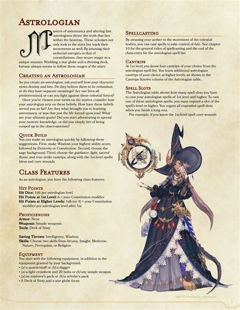 [OBSOLETE] Astrologian | Dnd dragons, Dungeons and dragons classes, D&d ...