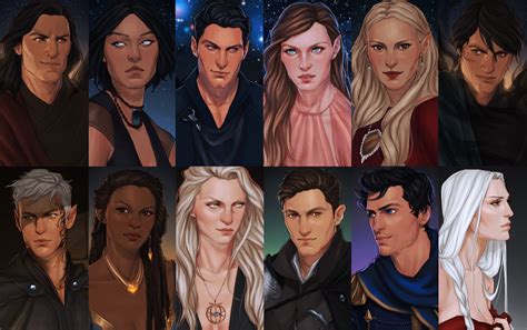 ToG & ACOTAR Characters | Throne of glass, A court of mist and fury ...