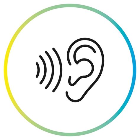 Premium Vector | Ear icon vector