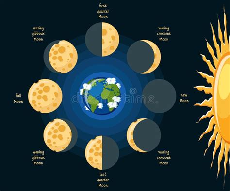 Phases Of The Moon Clipart Education