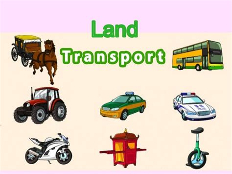 Different Types Of Land Transport