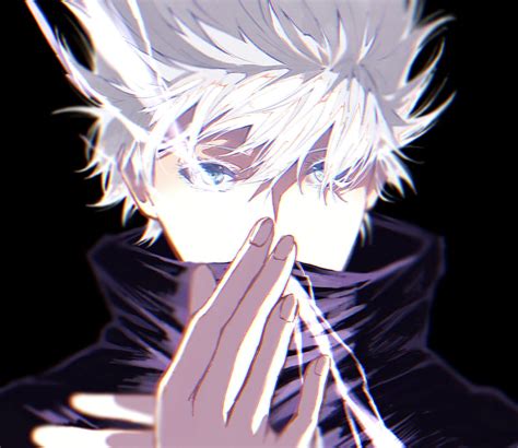 Anime, Jujutsu Kaisen, Satoru Gojo, White Hair, Blue Eyes, Boy, HD ...