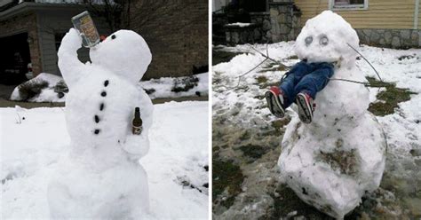 15 Hilariously Creative Snowmen That Will Take Winter To The Next Level ...