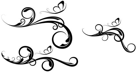 17 Fancy Swirl Vector Images - Free Elegant Vector Swirls, Decorative ...