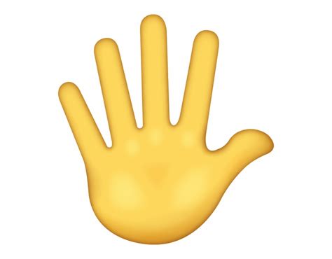 Download Png High Five Hand Emoji - Clip Art Library