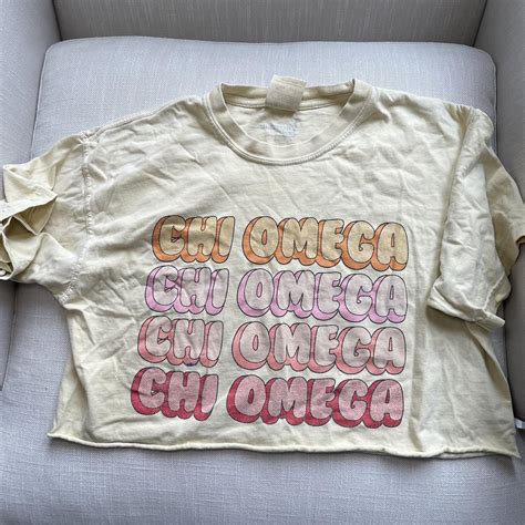 custom chi omega shirt from university tees. comfort... - Depop