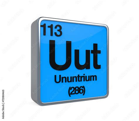 Ununtrium Element Periodic Table Stock Illustration | Adobe Stock