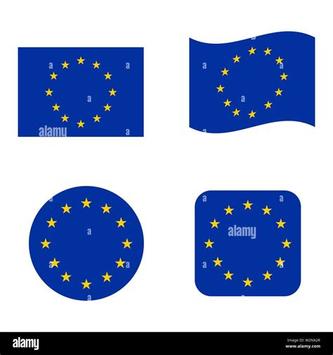 Vector Europe flag. Political background. Vector illustration Stock ...