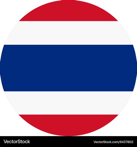 Thailand flag Royalty Free Vector Image - VectorStock