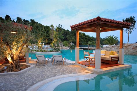 Lounge by the Pool at Amfora, Hvar | Grand Beach Resort