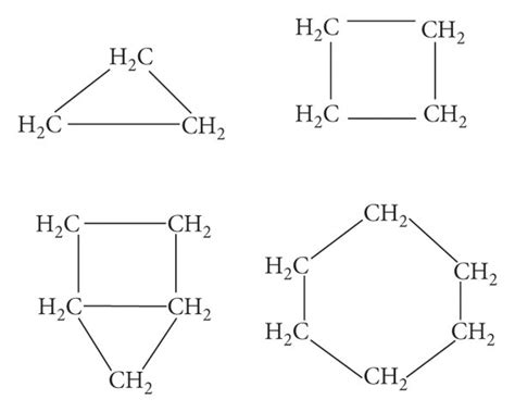 (a) The set of Lewis structure of cyclopropane, cyclobutane ...