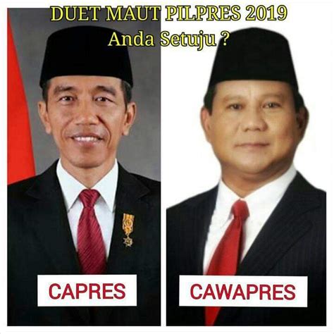 10 Meme lucu Jokowi-Prabowo, bikin suasana adem jelang Pilpres