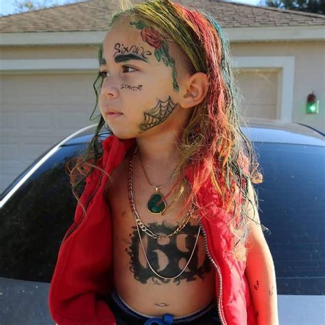 6ix9ine was born with rainbow hair and "tattoos". : r/6ix9ine