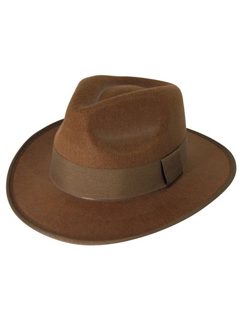 Brown Fedora Adult Hat - PartyBell.com