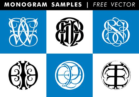 Monogram Samples Free Vector 102964 Vector Art at Vecteezy