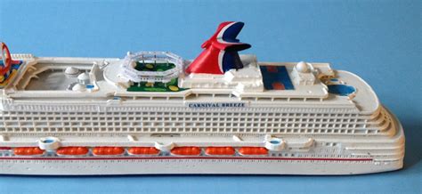 Galleon - Carnival Breeze Cruise Ship Model In Scale 1:1250, Souvenir ...