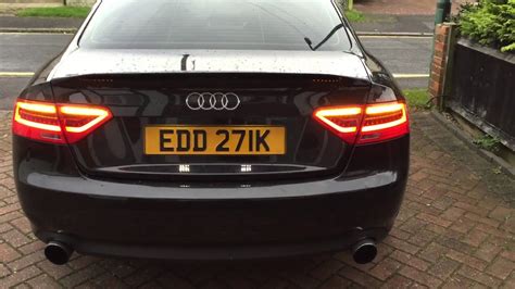 Audi A5 sweeping rear lights mod - YouTube