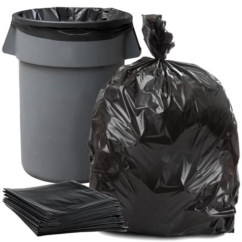 Plasticplace 56 Gallon Heavy Duty Trash Bags, 100 Count, Black ...