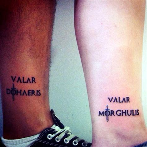 40 Fanciful Valar Morghulis Tattoo Designs