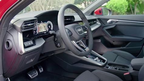 The new Audi A3 Sport­back Interior Design in Tango red - YouTube