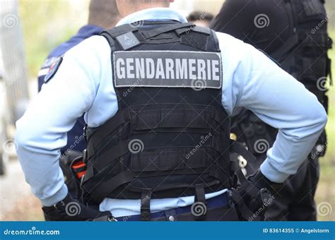 Gendarme, french policeman stock image. Image of crime - 83614355