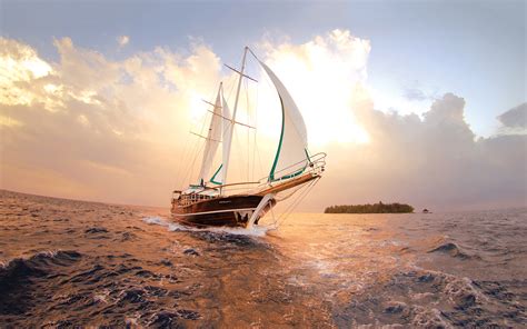 Download Vehicle Sailboat HD Wallpaper