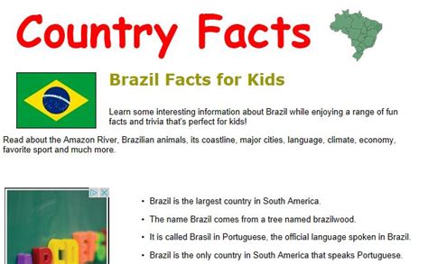 Fun Brazil Facts - Content - ClassConnect