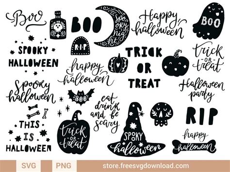 Halloween SVG Bundle 2 (FSD-L3) - Store Free SVG Download