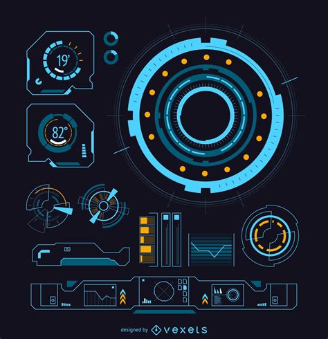 Sci-fi Futuristic Interface Vector Download