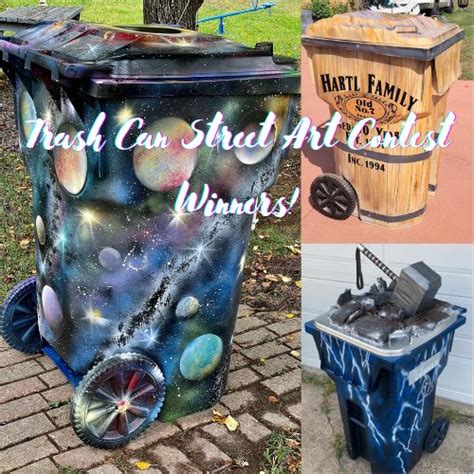 Garbage Can Street Art Contest Winners |Chisholm Chamber