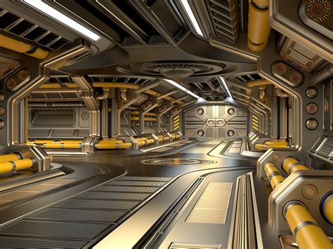 ArtStation - Sci Fi Modular Corridor 3D model | Game Assets