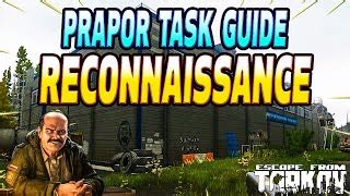 Reconnaissance - Prapor Task Guide - Escape From Tarkov | Doovi