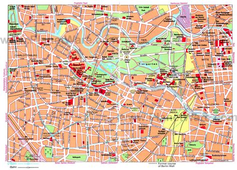 Berlin Attractions Map PDF - FREE Printable Tourist Map Berlin, Waking ...