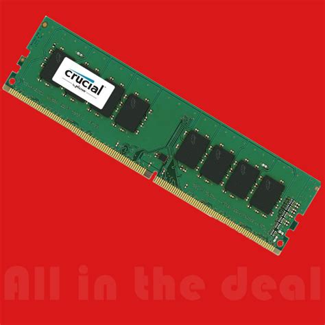 Crucial 16GB Single DDR4 2400MHz PC4-19200 Desktop RAM 288-Pin Memory ...