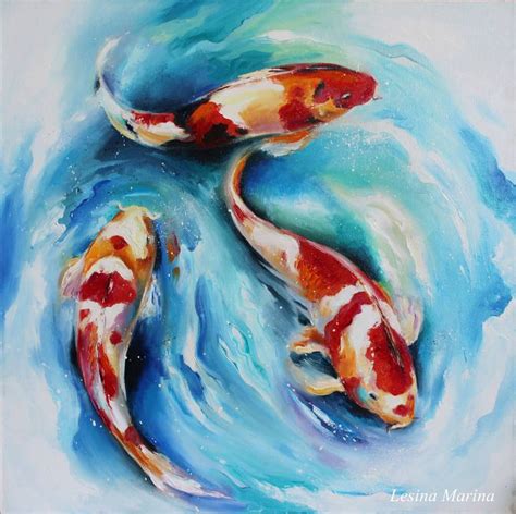 Fish Sculpture Painting