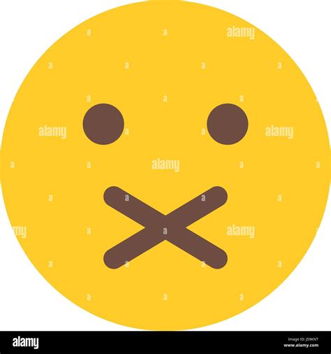 closed mouth emoji Stock Vector Image & Art - Alamy