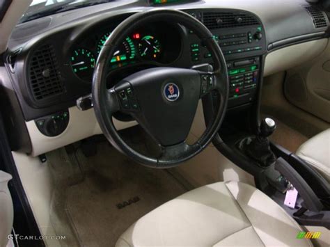 Parchment Interior 2003 Saab 9-3 Linear Sport Sedan Photo #44807608 ...