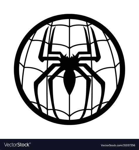 Black And White Spiderman Logo